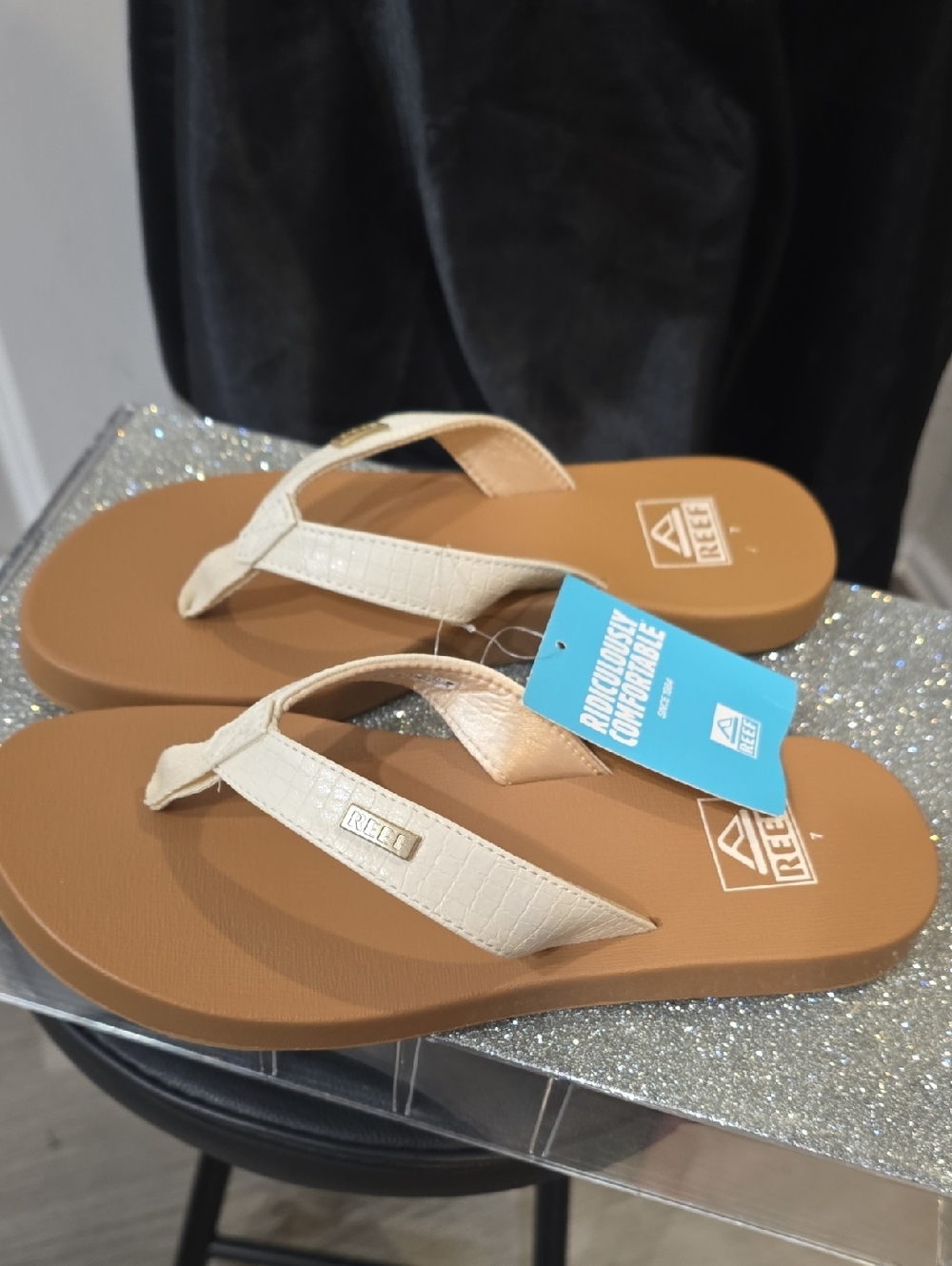 Reef Mia Sassy Flip-Flop Sandals- Vintage Croc - Picture 5 of 8